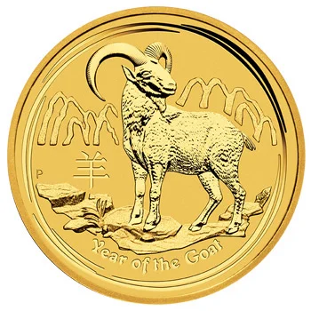 1/4oz 2015 Lunar Goat Gold Coin