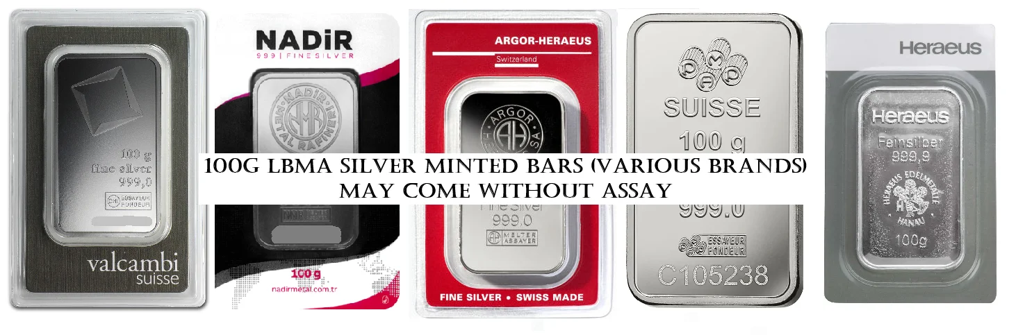 100g LBMA Silver Bar