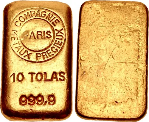 10 tola CMP Cast Gold Bar