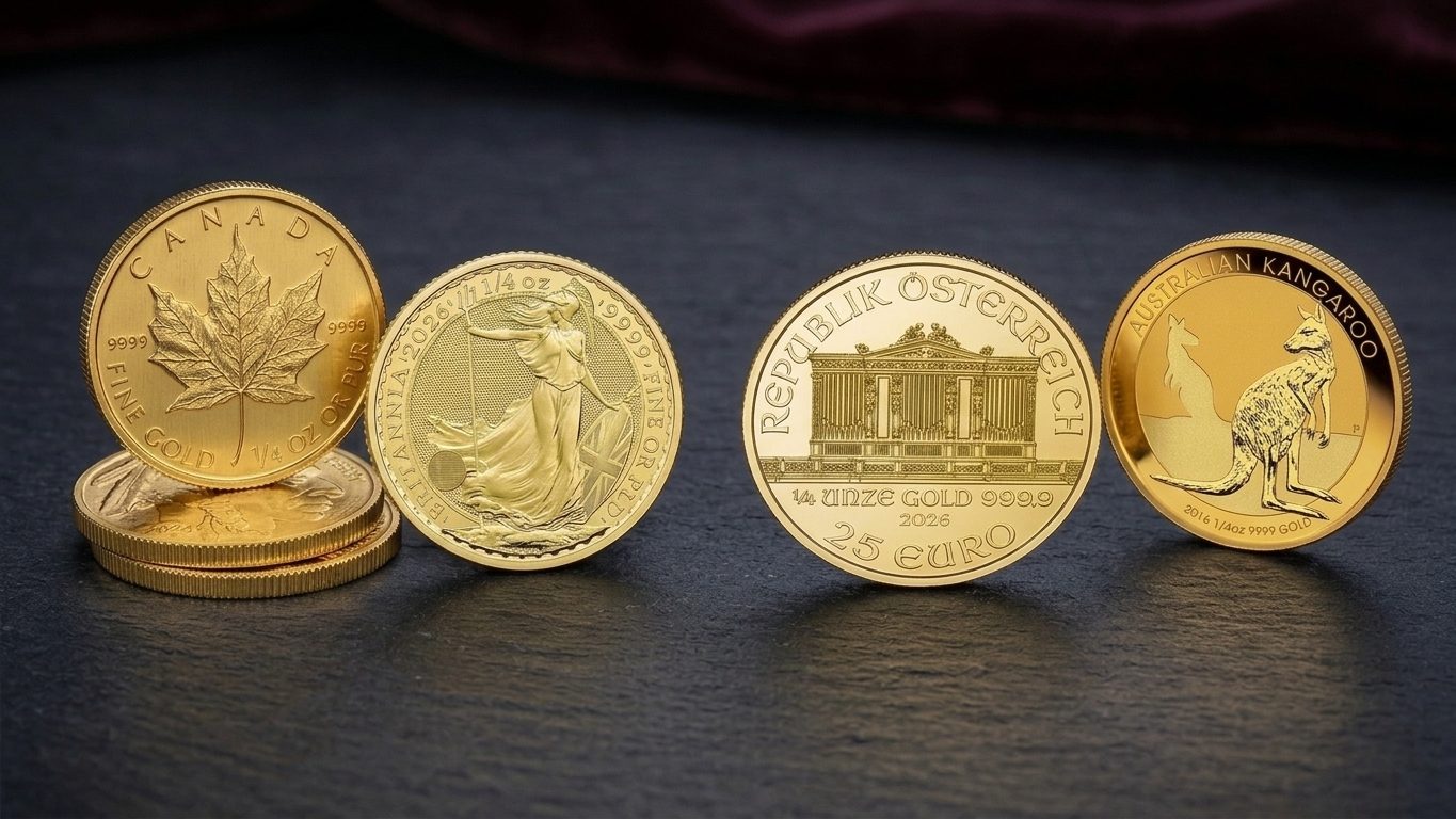 1/4oz LBMA Gold Coin (Circulated - Good Condition)
