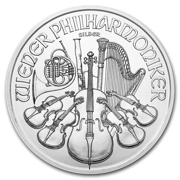 1oz Austrian Philharmonic Silver Coin (Tube)