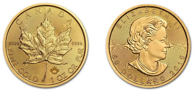 1oz Canadian Maple Leaf Gold Coin (Circulated)