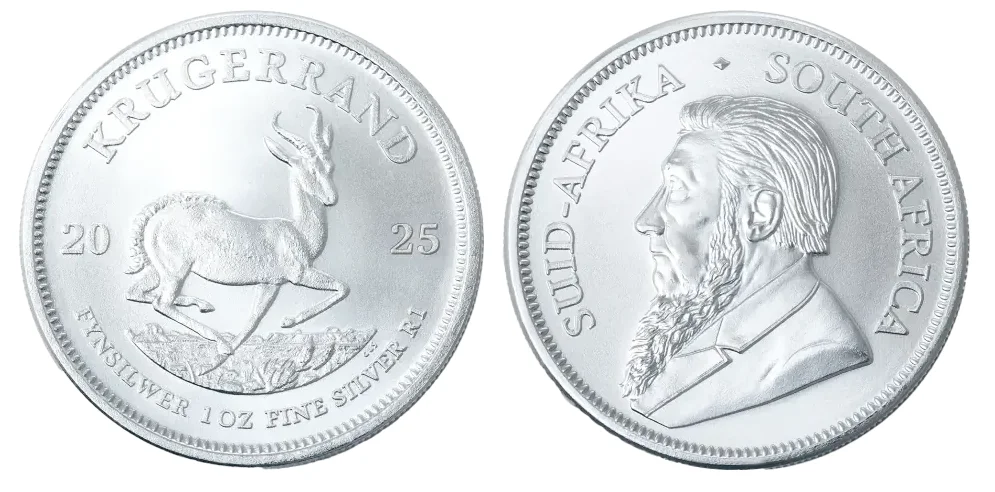 1oz Krugerrand Silver Coin (Tube of 25)