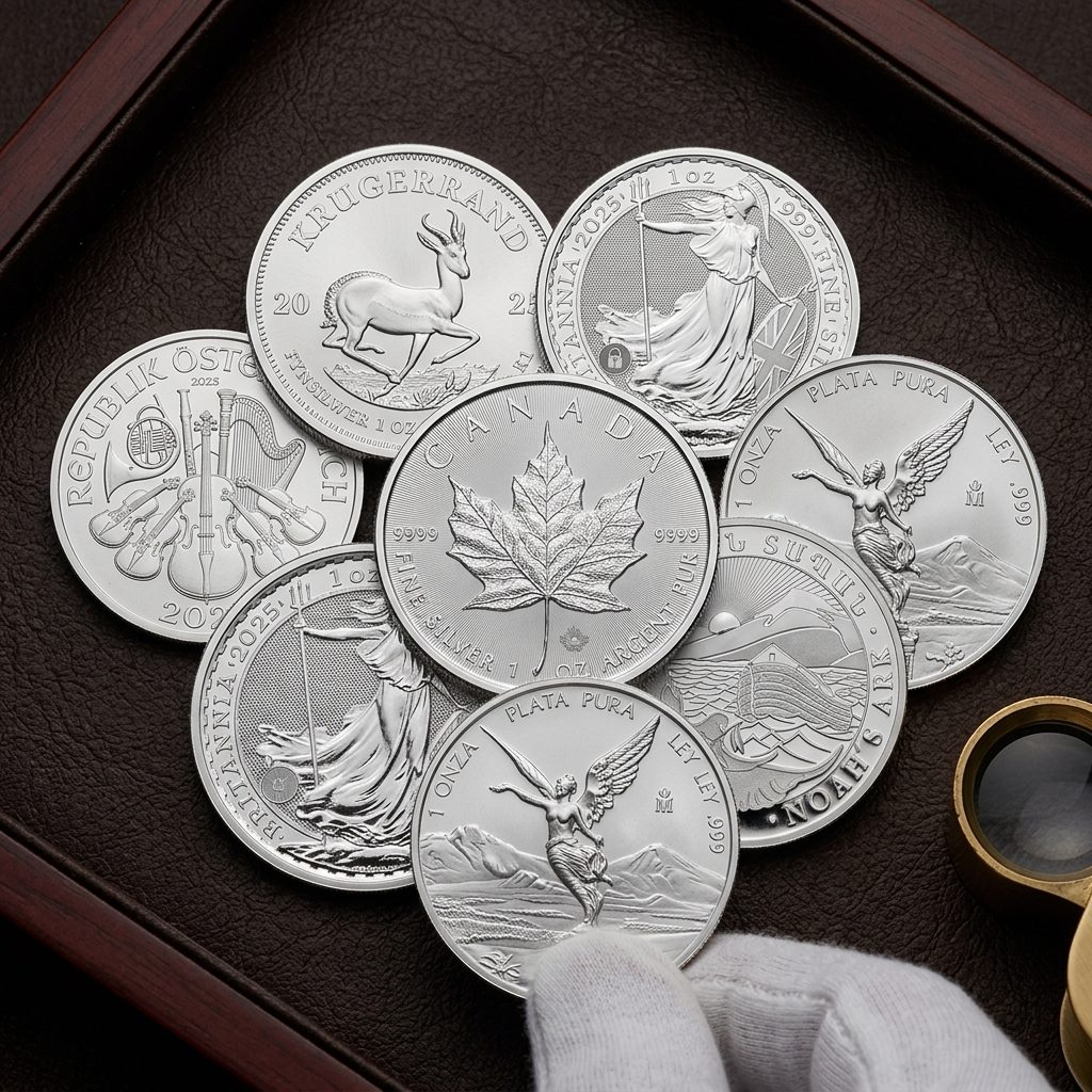 1oz LBMA Silver Coins (Circulated - Good Condition)