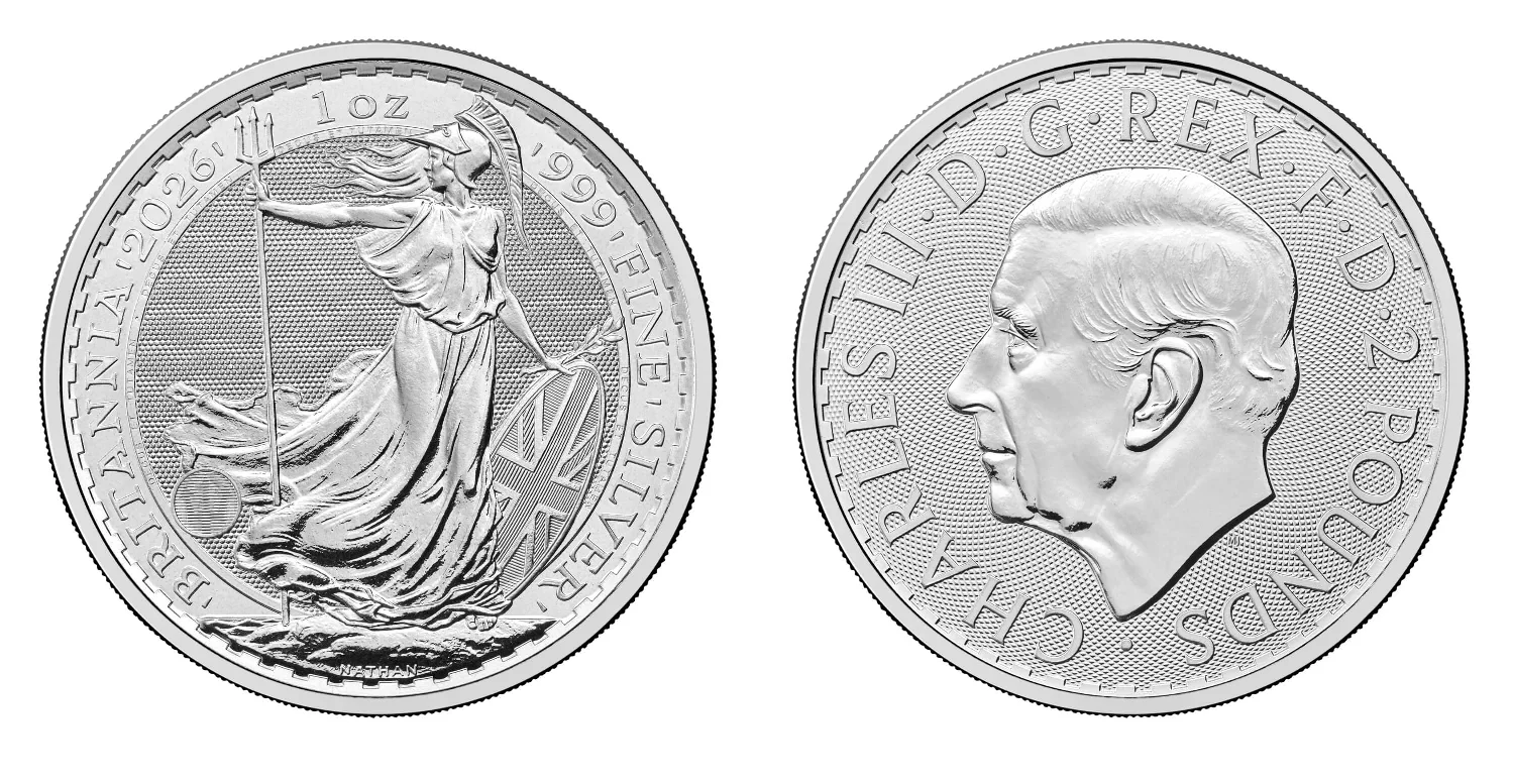 1oz UK Britannia Silver Coin (Tube of 25)