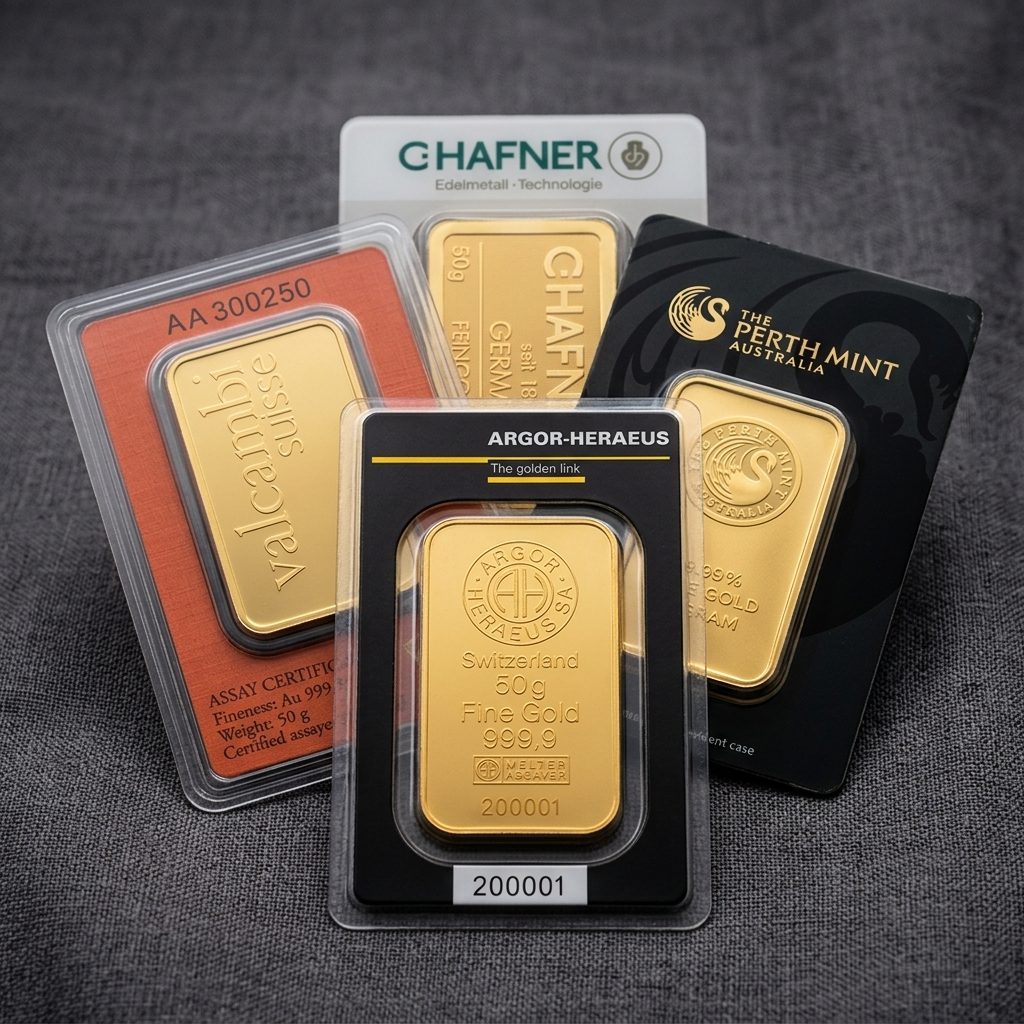50g LBMA Minted Gold Bar (Circulated - Good Condition)