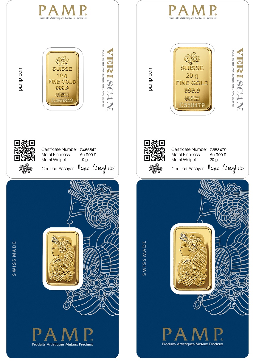 Pamp Gold Bar Set (10+20)