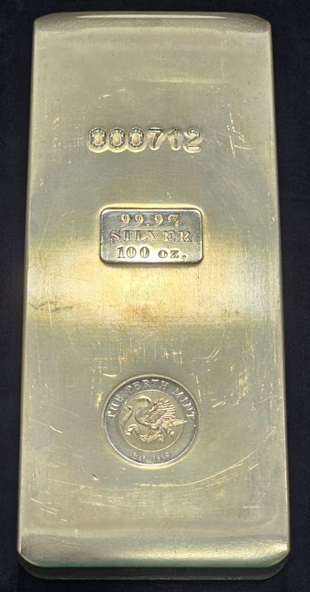 100oz LBMA Silver Bar
