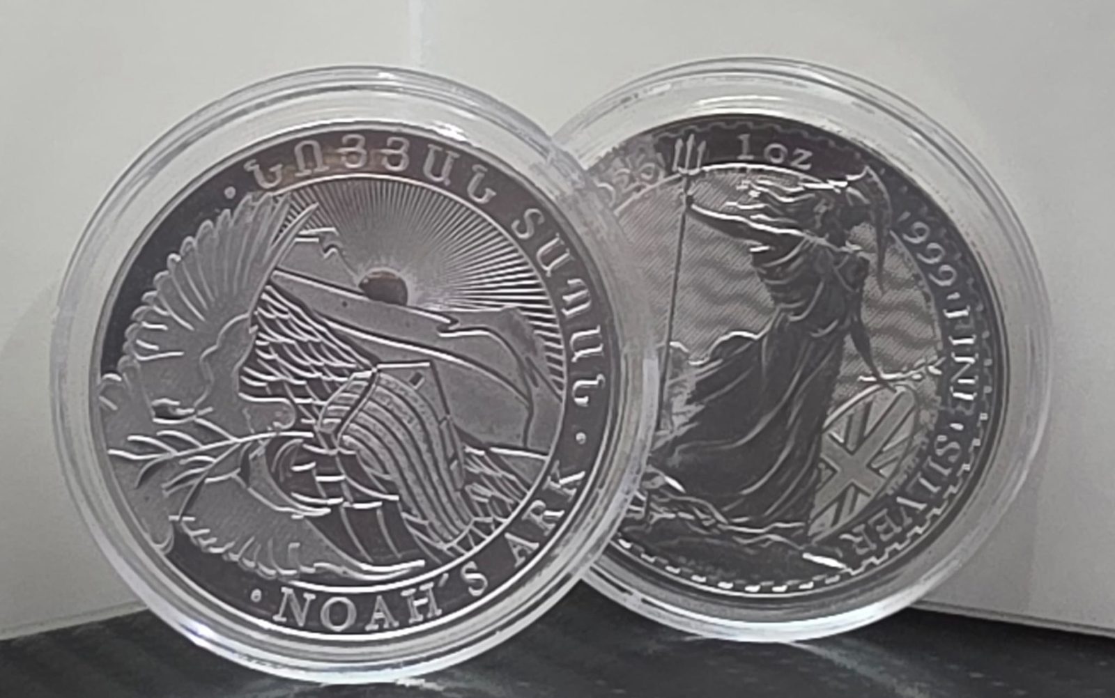 Britannia/Noah Ark Silver Coin Capsule