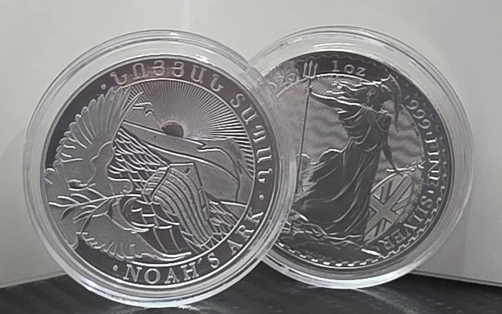 Britannia/Noah Ark Silver Coin Capsule